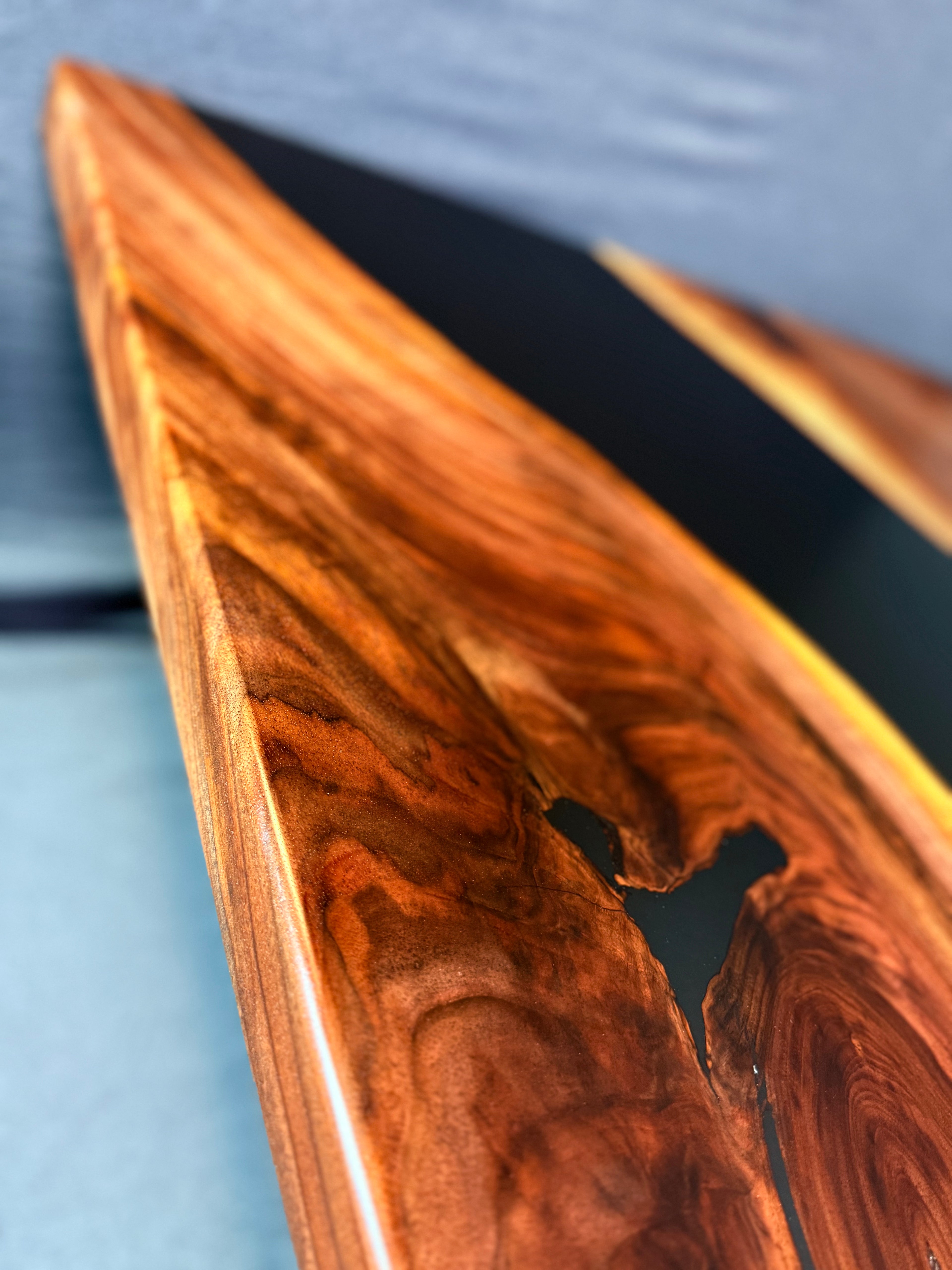 Black Walnut and Epoxy River Coffee Table