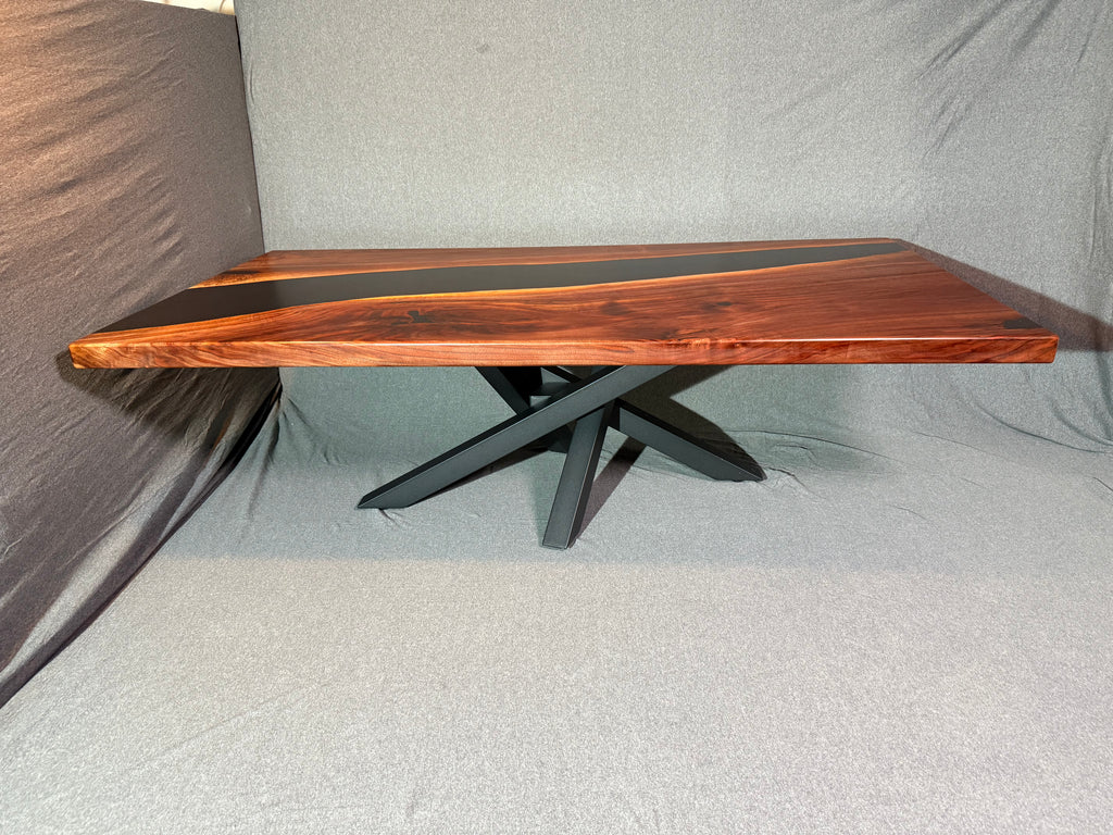 Black Walnut and Epoxy River Coffee Table