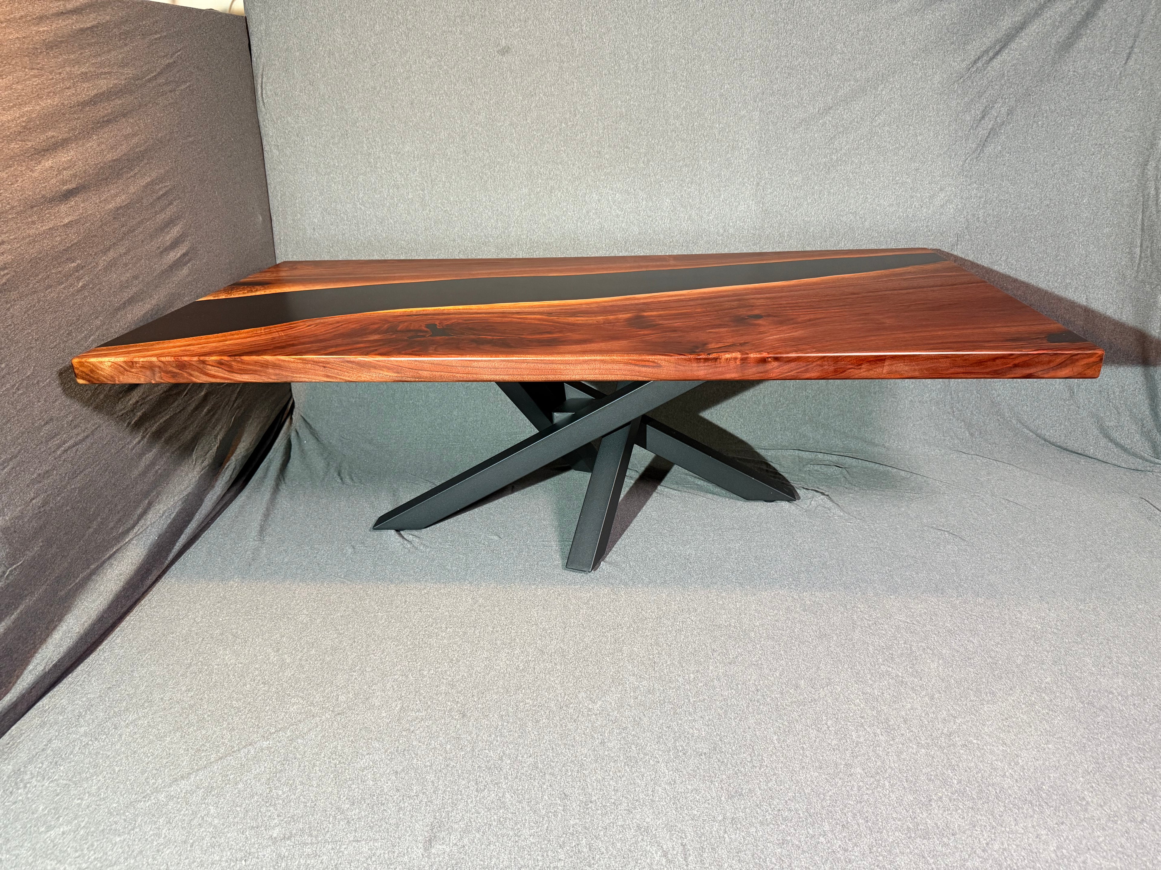 Black Walnut and Epoxy River Coffee Table